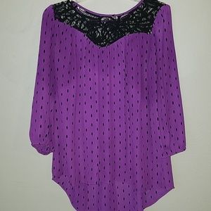 **3 for $20** Worthington flowy high low hem top